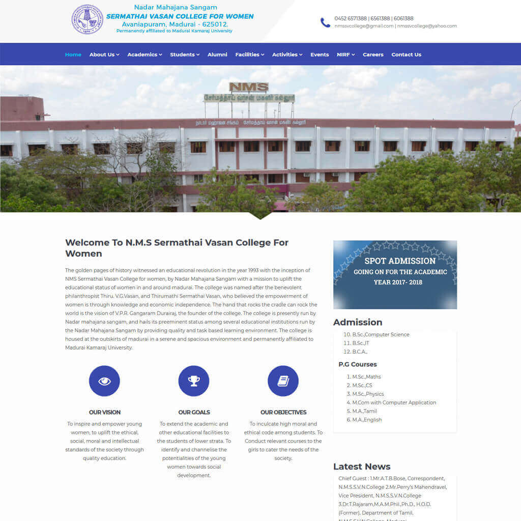 N.M.S Sermathai Vasan College For Women